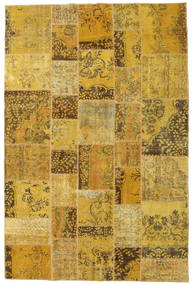 Patchwork Tapijt 197X297 Echt Modern Handgeknoopt Geel/Bruin (Wol, Turkije)