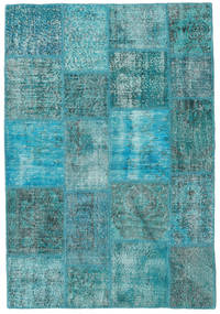 Patchwork Koberec 139X202 Moderní Ručně Tkaný Tyrkysově Modré/Tmavý Turquoise (Vlna, Turecko)