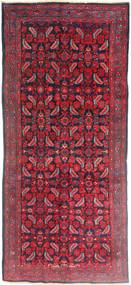 Hamadán Szőnyeg 137X320 Keleti Csomózású Sötétpiros/Piros (Gyapjú, Perzsia/Irán)