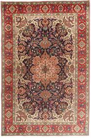 Tabriz 러그 198X305 정품
 오리엔탈 수제 다크 레드/라이트 브라운 (울, 페르시아/이란)