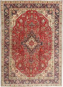 Tabriz Rug 200X282 Authentic Oriental Handknotted Dark Brown/Dark Red (Wool, Persia/Iran)