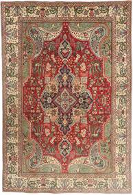 Tabriz 러그 196X295 정품
 오리엔탈 수제 라이트 브라운/다크 레드 (울, 페르시아/이란)