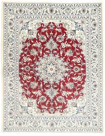 Nain 러그 147X192 정품
 오리엔탈 수제 베이지/라이트 그레이 (울, 페르시아/이란)