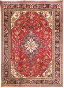 Tabriz Tapete 237X340 Oriental Feito A Mão Vermelho Escuro/Castanho (Lã, Pérsia/Irão)