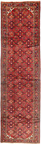 Hosseinabad Rug 107X405 Authentic
 Oriental Handknotted Hallway Runner
 Brown/Rust Red (Wool, Persia/Iran)