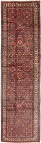 Hamadan Rug 110X430 Authentic
 Oriental Handknotted Hallway Runner
 Dark Red/Dark Grey (Wool, Persia/Iran)