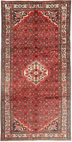 Hosseinabad Teppich
 160X328 Echter Orientalischer Handgeknüpfter Läufer Braun/Dunkelbraun (Wolle, Persien/Iran)
