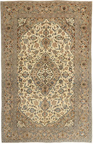 Keshan Patine Sag 195X303 Autentični
 Orijentalni Ručno Uzlan Svjetlosmeđa/Tamna Bež (Vuna, Perzija/Iran)