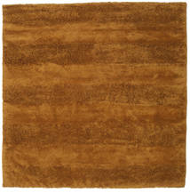 New York - Amarelo Mostarda Tapete 250X250 Moderno Quadrado Castanho/Laranja Grande (Lã, Índia)