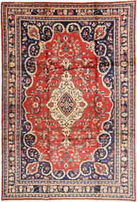 Hamadan Matta 228X340 Äkta Orientalisk Handknuten Mörkgrå/Ljuslila (Ull, Persien/Iran)