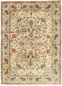 Tabriz 러그 140X190 정품
 오리엔탈 수제 베이지/옐로우 (울, 페르시아/이란)