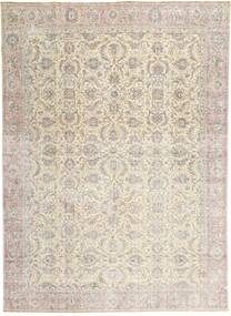 Colored Vintage Rug 275X380 Authentic Modern Handknotted Light Grey/Beige Large (Wool, Persia/Iran)