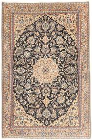 Nain 9La Tapete 90X137 Oriental Feito A Mão Castanho Claro/Luz Rosa (Lã/Seda, Pérsia/Irão)