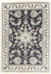 Nain Tapete 60X90 Oriental Feito A Mão Bege/Cinza Escuro/Cinzento Claro (Lã, Pérsia/Irão)