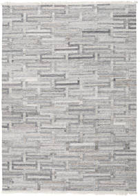 Path - Grå Tæppe 200X300 Ægte Moderne Håndvævet Lysegrå/Beige ( Indien)