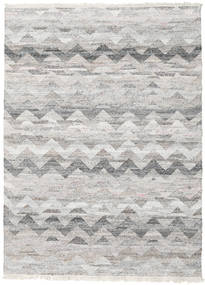 Wavy Koberec 170X240 Moderní Ruční Tkaní Světle Šedá/Béžová ( Indie)