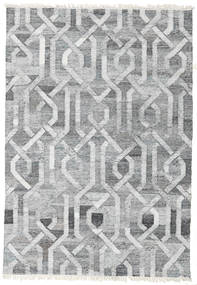 Trinny - Sötét Szürke/Szürke Szőnyeg 140X200 Modern Kézi Szövésű Világosszürke/Bézs ( India)