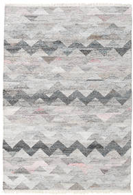 Wavy Teppich
 140X200 Echter Moderner Handgewebter Hellgrau/Beige ( Indien)