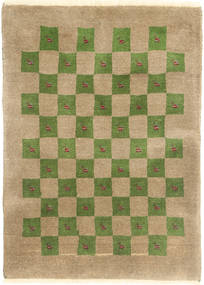 Gabbeh Kashkooli Szőnyeg 80X110 Modern Csomózású Világosbarna/Olívazöld (Gyapjú, Perzsia/Irán)