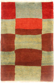 Gabbeh Kashkooli Szőnyeg 80X120 Modern Csomózású Rozsdaszín/Világoszöld (Gyapjú, Perzsia/Irán)