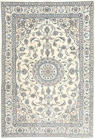 Nain 러그 195X293 정품
 오리엔탈 수제 베이지/라이트 그레이 (울, 페르시아/이란)