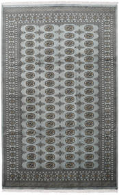 Paquistão Bucara 2Ply Tapete 198X315 Oriental Feito A Mão Cinza Escuro/Cinzento Claro (Lã, Paquistão)
