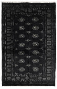 Paquistão Bucara 3Ply Tapete 139X212 Oriental Feito A Mão Preto/Cinza Escuro (Lã, Paquistão)