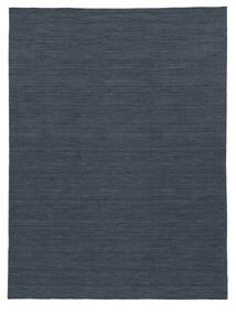 Kilim Loom - Denim Blue Rug 140X200 Authentic
 Modern Handwoven Blue (Wool, India)