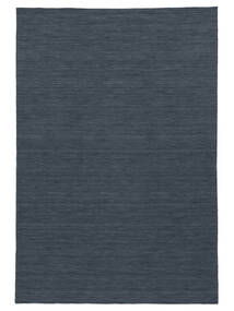 Ćilim Loom - Denim Plava Sag 160X230 Autentični
 Moderni Ručno Tkani Plava (Vuna, Indija)