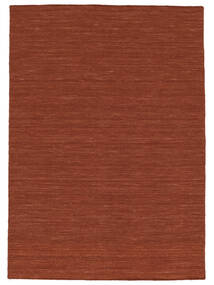 Kilim Loom - Rust Rug 250X350 Authentic
 Modern Handwoven Dark Red Large (Wool, India)
