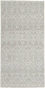 Kilim Indo Tapis 76X151 Moderne Tissé À La Main Gris Clair/Beige Foncé (Laine, Inde)