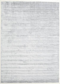 대나무 실크 Loom - 회색 러그 250X350 모던 화이트/크림/라이트 블루 대형 ( 인도)