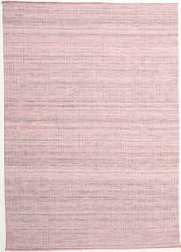 Alva - Rosa/Branco Tapete 250X350 Moderno Tecidos À Mão Luz Rosa/Lilás Grande (Lã, Índia)