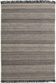 Hedda - Marron Tapis 160X230 Moderne Tissé À La Main Gris Foncé/Gris Clair (Laine, Inde)
