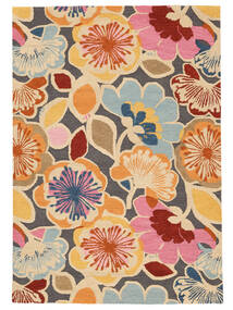 Flower Power - Multi Teppe 200X300 Moderne Blå/Orange (Ull, India)