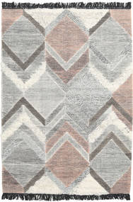 Silvana Dywan 140X200 Nowoczesny Tkany Ręcznie Jasnoszary/Beżowy (Wełna, Indie)