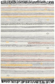 Ragna Tapete 140X200 Moderno Tecidos À Mão Cinzento Claro/Bege (Lã, Índia)