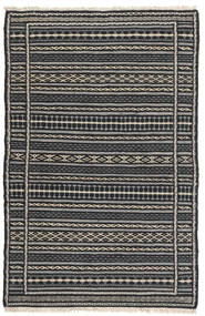 Kilim Persia Rug 80X130 Authentic
 Oriental Handwoven Black/Dark Grey/Light Grey (Wool, Persia/Iran)