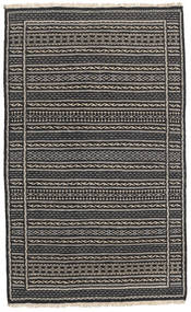 Kilim Persa Tapete 80X130 Oriental Tecidos À Mão Preto/Cinza Escuro/Cinzento Claro (Lã, Pérsia/Irão)