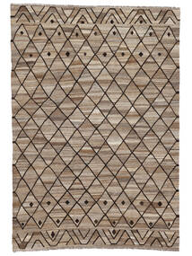 Kilim Ariana Rug 202X291 Authentic
 Modern Handwoven Light Brown/Light Grey (Wool, Afghanistan)