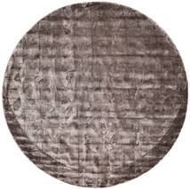 Crystal - Chocolate Rug Ø 250 Modern Round Light Grey/Dark Grey Large ( India)