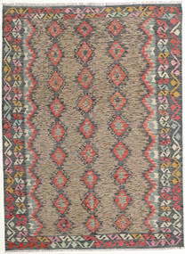 Kilim Afegão Old Style Tapete 177X240 Oriental Tecidos À Mão Castanho Claro/Cinza Escuro (Lã, Afeganistão)