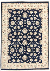 Ziegler Ariana Tapete 141X203 Oriental Feito A Mão Azul Escuro/Bege (Lã, Afeganistão)