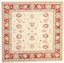 Ziegler Ariana Tapete 198X200 Oriental Feito A Mão Quadrado Bege/Castanho Claro (Lã, Afeganistão)