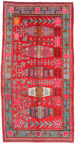 Samarkand Vintage Tapete 173X332 Oriental Feito A Mão Vermelho/Cinzento Claro (Lã, China)