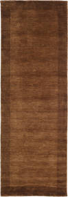 Handloom Frame - Braon Sag 80X250 Moderni Staza Za Hodnik
 Tamnosmeđa/Smeđa (Vuna, Indija)