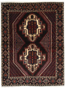 Afshar Shahre Babak Tapis 155X206 D'orient Fait Main Marron Foncé/Rouge Foncé (Laine, Perse/Iran)