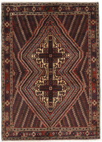 Afshar Shahre Babak Tapis 142X196 D'orient Fait Main Rouge Foncé/Marron Clair (Laine, Perse/Iran)