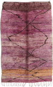 Berber Moroccan - Mid Atlas Teppich
 195X300 Echter Moderner Handgeknüpfter Lila/Hellrosa (Wolle, Marokko)