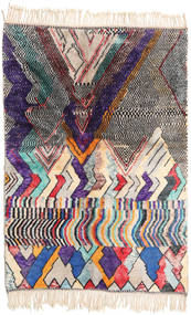 Berber Moroccan - Beni Ourain Sag 168X245 Autentični
 Moderni Ručno Uzlan Bež/Tamnoljubičasta (Vuna, Maroko)